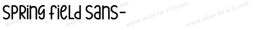 spring field sans字体转换